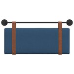 vidaXL Tête de lit suspendue Bleu PU antique