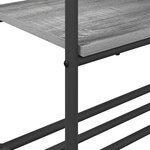 vidaXL Portant à vêtements avec étagères Sonoma gris 77 x 30 x 171 cm