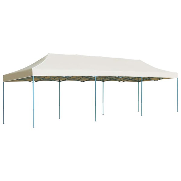 vidaXL Tente de réception pliable escamotable 3x9 m crème