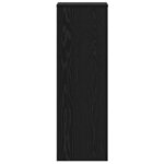 vidaXL Support de Plante 2 Pièces Chêne noir 33 x 33 x 100 cm