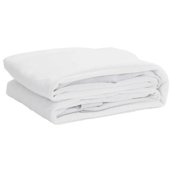 vidaXL Protège-matelas blanc 160x200 cm imperméable