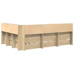 vidaXL Lit Étagère Chêne Sonoma 160x200 cm Bois d'ingénierie