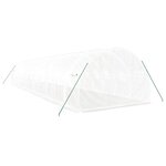 vidaXL Serre avec cadre en acier blanc 36 m² 12x3x2 m