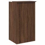vidaXL Bureau de réception chêne brun 55x50x103 5 cm bois d'ingénierie