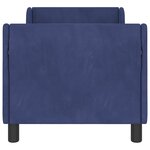 vidaXL Cadre de lit pour tout-petit avec tête de lit Bleu police