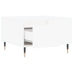 vidaXL Table basse blanc 55x55x36 5 cm bois d'ingénierie