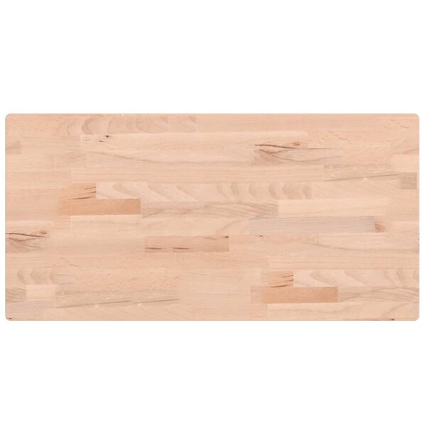 vidaXL Dessus de table 80x40x2 5 cm rectangulaire bois massif de hêtre
