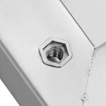 vidaXL Étagères murales 2 Pièces 75x40x3 cm argenté acier inoxydable