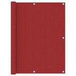 vidaXL Écran de balcon Rouge 120x600 cm Tissu Oxford