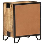 vidaXL Table de chevet 43x30x51 cm Bois de manguier massif brut