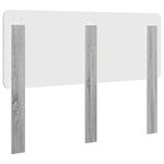 vidaXL Tête de lit Gris Sonoma 160 cm Bois d'ingénierie