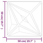 vidaXL Panneaux muraux 24 Pièces noir 50x50 cm XPS 6 m² étoile