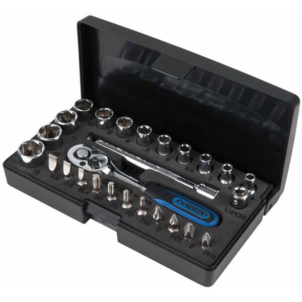 Ks tools jeu de clé à cliquet  douille 26 pièces chromeplus 918.0626