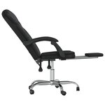 vidaXL Fauteuil inclinable de bureau Noir Similicuir