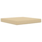vidaXL Coussin de canapé d'extérieur Beige 80 x 80 x 8 cm Polyester