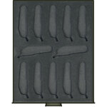 Vitrine pour présenter 12 couteaux Suisse Victorinox 91mm.