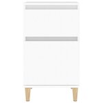 vidaXL Table de chevet blanc 40x35x70 cm