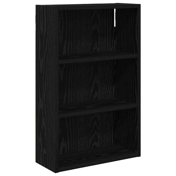 vidaXL Armoire murale de salle de bain Chêne Noir 40 x 16 x 62 5 cm