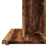 vidaXL Table à manger vieux bois 80 x 80 x 75 cm bois d'ingénierie