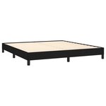 vidaXL Cadre de lit sans matelas noir 180x200 cm tissu