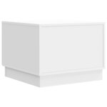 vidaXL Table basse Blanc brillant 49 x 50 x 37 cm Bois d'ingénierie
