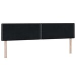 vidaXL Sommier à lattes de lit avec matelas noir 180x220 cm velours