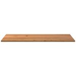 vidaXL Dessus de bureau marron clair bois chêne massif rectangulaire