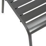 vidaXL Ensemble de chaises de jardin empilables 5 Pièces anthracite