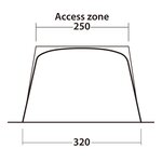 Outwell Auvent Touring Canopy noir et gris
