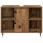 vidaXL Ensemble de mobilier de salle de bain 3 Pièces Bois Ancien