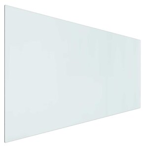 vidaXL Plaque en verre de cheminée Transparent 120 x 60 cm Verre