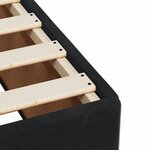 vidaXL Cadre de lit Noir 140x190 cm Velours