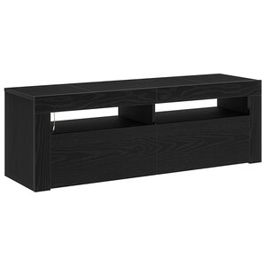 vidaXL Meuble TV Noir 120 x 35 x 40 cm Bois d'ingénierie