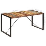 vidaXL Table à manger 160x80x75 cm Bois de récupération massif