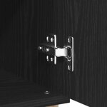 Buffet vidaXL Chêne Noir 60x35x70 cm en bois d'ingénierie