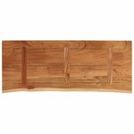 vidaXL Comptoir de salle de bain 140x60x2 5 cm rectangulaire acacia