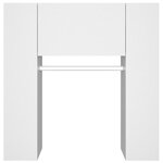 vidaXL Armoires de couloir 2 Pièces blanc Bois d'ingénierie