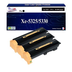 T3AZUR -3x Toners compatibles avec Xerox WorkCentre 5325/ 5330/ 5335 (006R01159) - Noir
