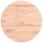 vidaXL Dessus de table Ø30x2 5 cm rond bois massif de hêtre