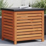 vidaXL Boîte de rangement de jardin 60x50x55 cm bois d'eucalyptus