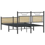 vidaXL Cadre de lit sans matelas chêne sonoma 120x190 cm