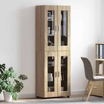 vidaXL Haut Armoire avec étagère FLORIN Chêne Sonoma 60 x 35 x 182 cm