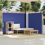 vidaXL Auvent latéral rétractable Bleu 140 x 1000 cm