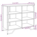 vidaXL Buffet chêne sonoma 91x35 5x74 5 cm bois d'ingénierie