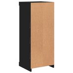 vidaXL Buffet avec lumières LED noir 41x37x100 cm