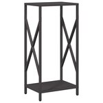 vidaXL Portant de bois chauffage noir 34x25x70 cm