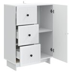 vidaXL Buffet Blanc 66 x 34 5 x 90 cm Bois d'ingénierie