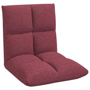 vidaXL Fauteuil de sol ajustable Bordeaux Tissu
