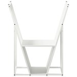 vidaXL Portant de bois chauffage blanc 69 5x35x81 cm