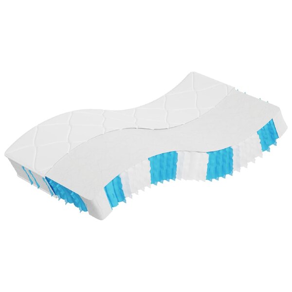 vidaXL Matelas à ressorts ensachés dureté moyenne 100x200 cm